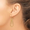 Black Bow Jewelry Triple Teardrop Dangle Earrings in 14k Yellow Gold - 3 of 4