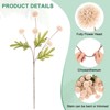Unique Bargains 5-Heads Artificial Chrysanthemum Ball Flowers Silk Bouquets Real Touch 20 Inch - 2 of 4