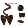 Allegra K Men's Pre-tied Solid Color Formal Party Prom Velvet Bow Ties One Size - 3 of 4