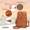 FATMOON Small Crossbody Bags for Women, Lightweight Vegan Leather Cell Phone Purse, Cute Purses with Tassels - 4 of 4
