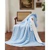 Heated Blanket Throw Twin Queen King, Waffle Weave Electric Throw Blanket Fast Heating with LCD Controller, Auto Off, ETL Certified, Machine Wash - 2 of 4