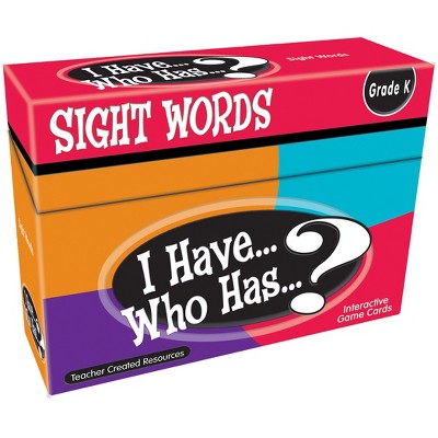 Teacher Created Resources® I Have, Who Has Sight Words Game, Grade K