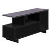Monarch Specialties Tv Stand 48 Inch Console Media Entertainment Center Storage Cabinet Drawers Laminate Black Grey Contemporary Modern - 2 of 4