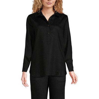Lands' End Women's TENCEL Fibers Twill Popover Shirt