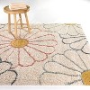 Balta Rugs 5'3"x7' Sara Floral Plush Teen Rug Cream: High Pile, Stain-Resistant, Geometric Pattern, Indoor Use - 2 of 4