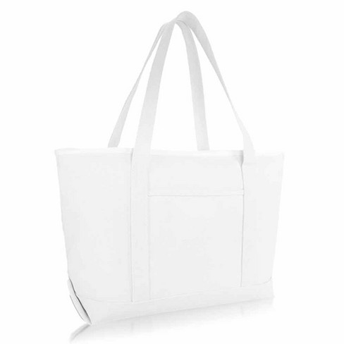 Dalix 23" Premium 24 oz. Cotton Canvas Shopping Tote Bag - image 1 of 4