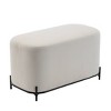 32" Modern Decorative Bench with Metal Base - WOVENBYRD - 2 of 4