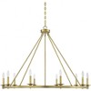Savoy House Middleton 10 - Light Chandelier in  Warm Brass - 3 of 4