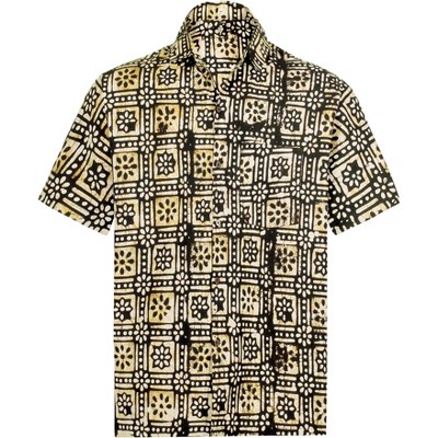 HAPPY BAY Men's Beach Holidays Button Down Shirt For Mens Short Sleeve Stylish Aloha Tops Vacation Cruise Summer Shirts