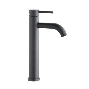 PAGED Tall Bathroom Faucets Single Hole Sink Faucet Modern Vanity Basin Faucet with Corrosion-Resistant Surface Treatment - 1 of 4