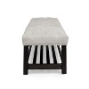 Christopher Knight Home Roseland Contemporary 60.25 " Button Tufted Bench with Shelf - image 4 of 4