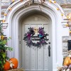 22'' Halloween Wreath for Front Door, Halloween Skull Wreath with Lights - 4 of 4