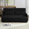 Muti-Functional Folding Loveseat Sofa Bed Floor Sofa Bed,Lazy Sofa with Pillows,6 Position Adjustable Backrest - 3 of 4
