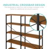 Best Choice Products 55in Storage Bookshelf for Living Room, Walkway w/ Industrial, Elevated Design - 2 of 4