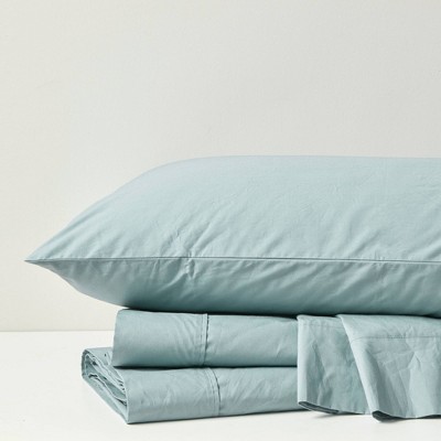 Aqua Breeze 200 Thread Count Cotton Percale Full/Double Sheet Set