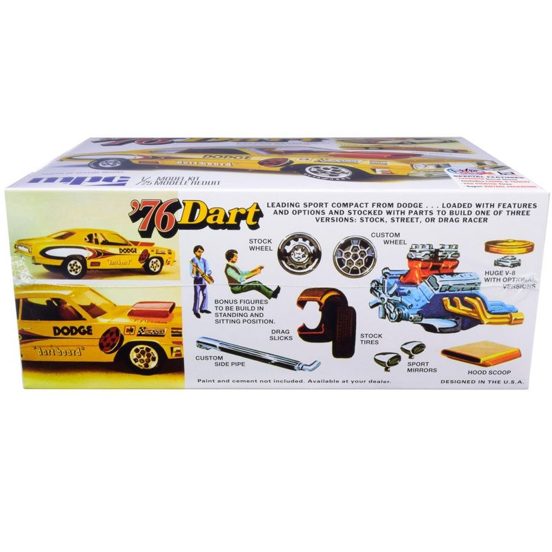 Skill 2 Model Kit 1976 Dodge Dart Sport with Two Figurines 3 in 1 Kit 1/25 Scale Model by MPC, 2 of 5