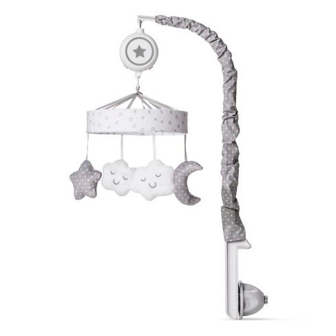 Crib Mobile Clouds Cloud Island Gray Target