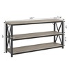 Entryway Table, with Storage, 3 Tier Wood Sofa Table for Living Room, Couch Table, Hallway Table for Foyer, Entryway Furniture - 4 of 4
