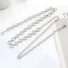 Anna-Kaci Women's Textured Circle Link Waist Chain Belt with Adjustable Fit and Dangling Charm Accent for Layered Stylish Detail 43x0.6in - 2 of 4