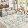Indoor Washable Area Rugs Soft Low Pile Non Slip Floor Mat Thin Modern Abstract Printed Floor Carpet for Living Room Bedroom - 4 of 4