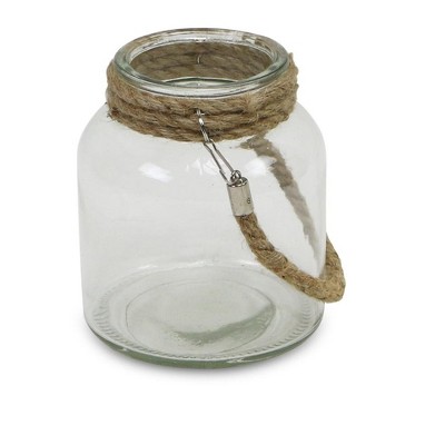 Cheung's Golena Ribbed Round Jar with Rope Wrapped Neck