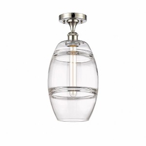 Vaz - 1 Light Semi-Flush Mount In Industrial Style-11.13 Inches Tall and 8 Inches Wide - 1 of 1