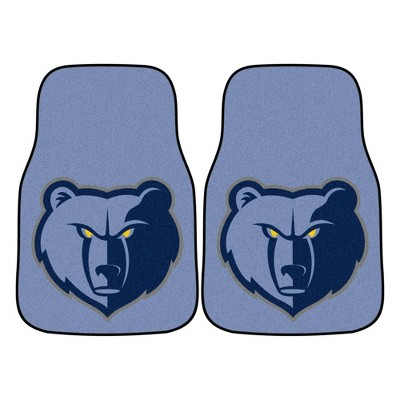 NBA Memphis Grizzlies Carpet Car Mat Set - 2pc