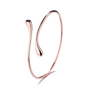 14K Gold Water Drop Bangle Bracelet - 1 of 4