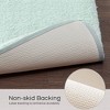 NAYSAYE Bath Rug 20" x 30" Plush Soft Absorbent Quick Dry Non Slip Spa Quality Cozy Comfort for Bathroom, Green - 3 of 4