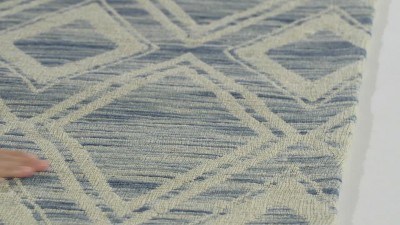 Ivory Flat Woven Handmade Wool Area Rug 6' x 9'