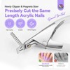 Saviland Nail Clippers with Magnets: White Nail Clipper for Nails Cutter with Sizer Magnets 15PCS  (White) (White) - 3 of 4