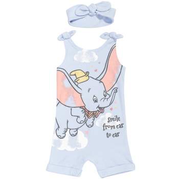 Disney Lion King Minnie Mouse Winnie the Pooh Simba Baby Girls Romper and Headband Newborn to Infant