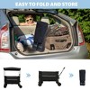 Grungis Extended Heavy-Duty Wagon Cart with Canopy,All-Terrain Shopping Cart with Side Pocket and Brakes,Utility Cart for Camping,Shopping - 4 of 4