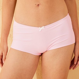 Women's Picot Bow Trim Low-Rise Cheeky Boyshorts - Wild Fable™ - 1 of 4