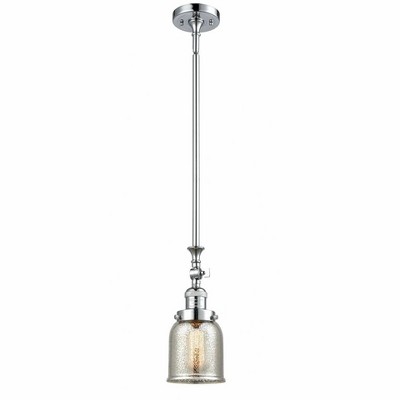 Bell - 1 Light Stem Hung Tiltable Mini Pendant In Industrial Style-14 Inches Tall and 5 Inches Wide