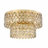 Z-Lite Dealey 9 - Light Flush Mount in  Heirloom Brass - 3 of 4