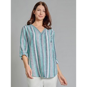 Jones New York Button Detail Blouse - 1 of 3