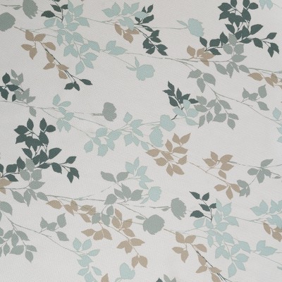 Harbor Blue Floral Print Grommet Curtain Panel
