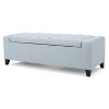 PAGED 50.75 Inch Storage Ottoman Bench Modern Velvet Bench, Under Bed Storage for Living Room, Bedroom, Entryway - 3 of 4