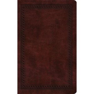 ESV Thinline Bible, Red Letter (Trutone, Mahogany, Border Design) - (Leather Bound) - 1 of 1