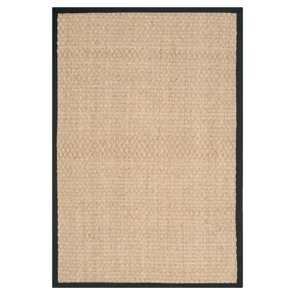 5'x8' Ginger Rug Natural/Black - Safavieh