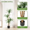Nasitip Artificial Dracaena Tree, Realistic Fake Dracaena Plant, Tall Dracaena Houseplant for Indoor Décor, Adjustable Lifelike Faux Tree - 4 of 4