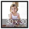 PosterPalooza | Square Simple Black Picture Frame - UV Acrylic, Foam Board Backing, Hanging Hardware - 2 of 4