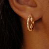Cubic Zirconia Huggie Earrings 14k Gold Plated Tiny Earrings Small Huggie Hoop Earrings Simple Lightweight Hoops Gift for Women - 3 of 4