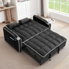 CAVINAS Multi-functional Pullout Sofa Bed,Velvet Pull-out Couch with Adjustable Back and USB Port,Modern Sofa for Living Room - 2 of 4
