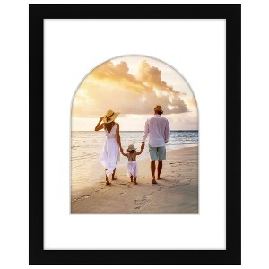 Americanflat Picture Frame with Oval Mat Insert and Shatter-Resistant Glass - Signature Collection - Photo Frame for Wall Display - 1 of 4