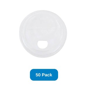 Inno-Pak Sip Lid for 12-24 oz Cold Cup Recycled Plastic - Pack of 50 - 1 of 3