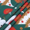 Christmas Tablecloth Washable Velvet Table Cloth, 52" x 52" Green - 2 of 4