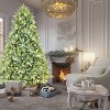 Gulches  Blue Green Pre Lit LED Full Artificial Christmas Tree Pine Design Warm White Lights No Decorations Included - 2 of 4