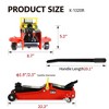 2 Ton Low Profile Floor Jack, Hydraulic Trolley Jack Car Lift, Steel Racing Floor Jack with Single Piston Quick Lift Pump, Lift Range 3.3"-15.2" - 3 of 4